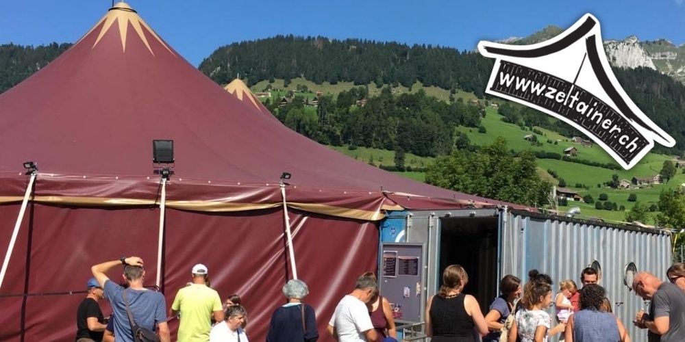 Richtig zaubern auf einer grossen Bühne; Zeltainer macht es möglich.