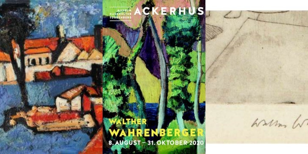 Am 8. August 2020 um 15.00 Uhr findet im Ackerhus mit Jost Kirchgraber eine Ausstellung von Walther Wahrenbergers Bildern statt.