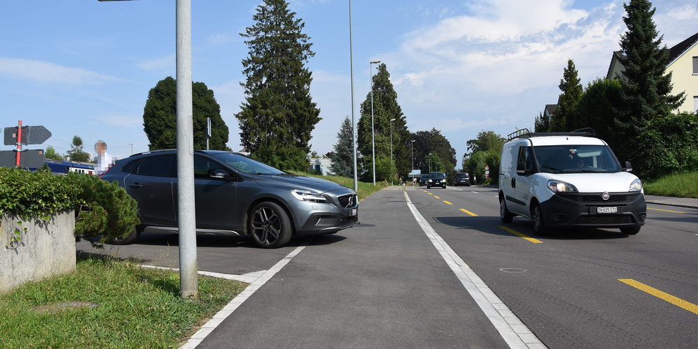 Die Unfallstelle an der Zürcherstrasse.