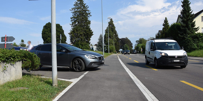 Die Unfallstelle an der Zürcherstrasse.