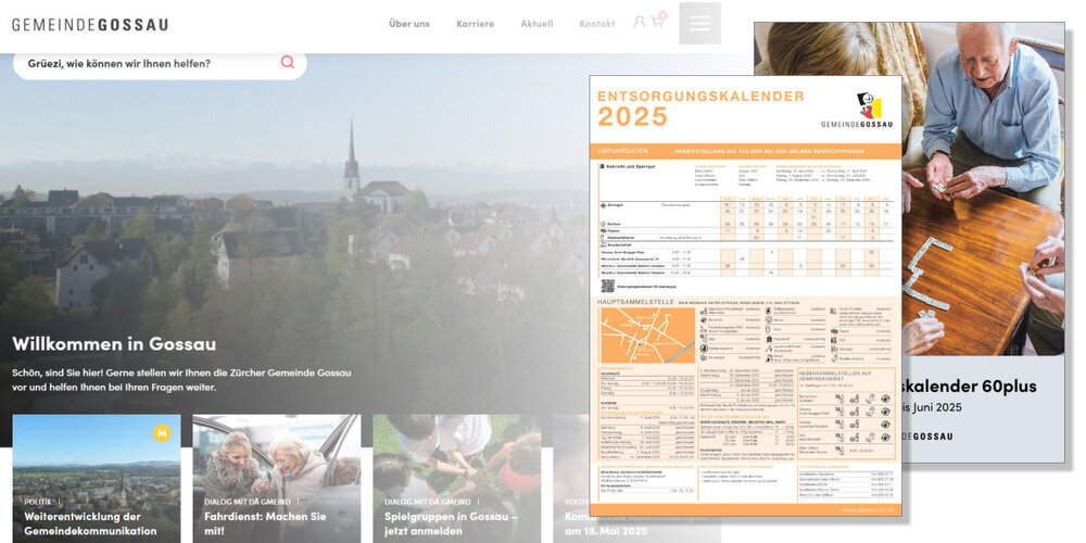 Die Gemeinde setzt v.a. auf die Homepage. Einige Informationen werden aber dennoch noch gedruckt.