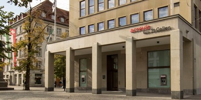 Der Hauptsitz der acrevis Bank AG in St.Gallen.