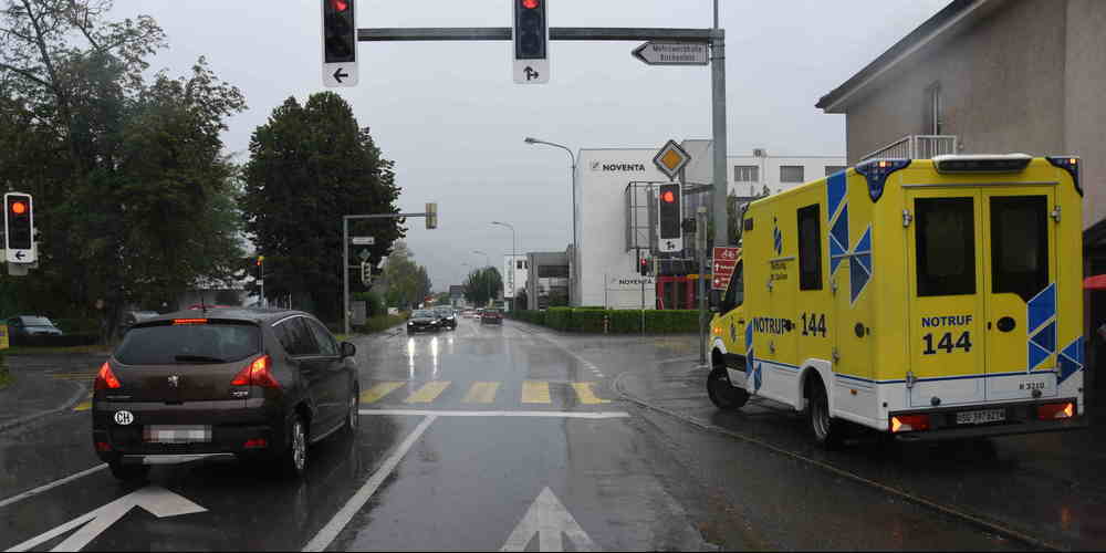 Der Unfall geschah auf der Hohenemserstrasse in Diepoldsau (Bild: kapo.sg.ch)