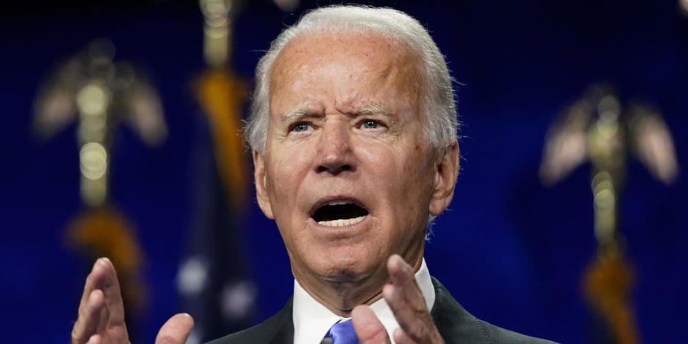 ARCHIV - Joe Biden, demokratischer Präsidentschaftskandidat, spricht während des Parteitages der US-Demokraten in Wilmington. Foto: Andrew Harnik/AP/dpa