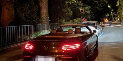 Bei dem von der Polizei sichergestellten Auto handelte es sich um ein Cabriolet.