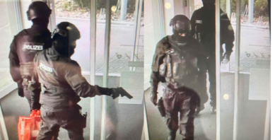 Die dreisten Täter trugen Kleidung, die der Interventionseinheit der Polizei nachempfunden ist.