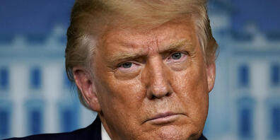 US-Präsident Donald Trump während einer Pressekonferenz im Weißen Haus in Washington. Foto: Evan Vucci/AP/dpa