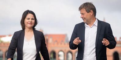 Die Bundesvorsitzenden der Grünen, Annalena Baerbock und Robert Habeck, in Berlin. Foto: Kay Nietfeld/dpa
