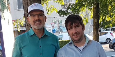 Foto:  Rudolf Müller (rechts), Raphael Sovrano (links)  