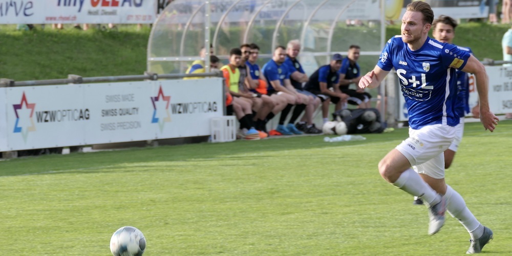 Er war wieder einmal der Widnauer Torschütze: Mittelfeldstratege Daniel Lässer  (Bild: Ulrike Huber)