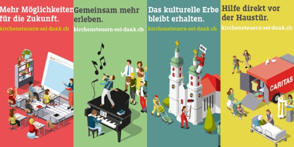 Kirchensteuern fliessen unter anderem in «Schulen und Bildung», «Pfarreileben und Kultur», «Gebäude und Unterhalt» sowie «Seelsorge und Soziales».