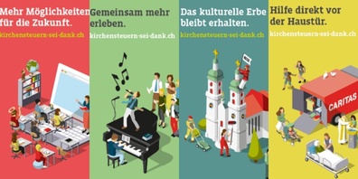 Kirchensteuern fliessen unter anderem in «Schulen und Bildung», «Pfarreileben und Kultur», «Gebäude und Unterhalt» sowie «Seelsorge und Soziales».