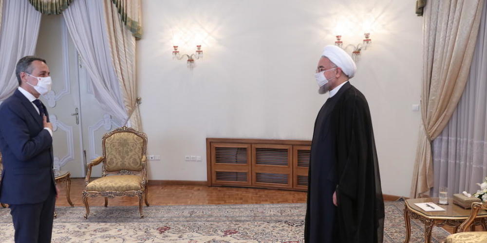 Aussenminster Cassis traf zum Abschluss seines dreitägigen Besuchs im Iran auch noch Präsident Hassan Ruhani.