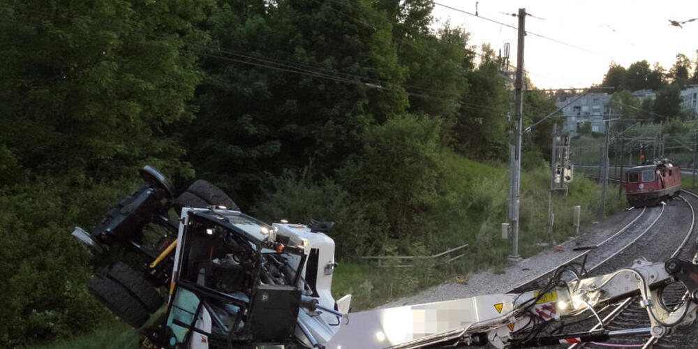 Der Unfall führte zum Unterbruch des Bahnverkehrs auf der Stecken zwischen St. Gallen und Goldach/Rorschach.