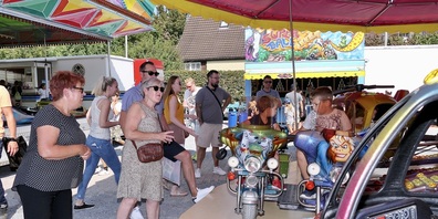 Die Kinder hatten ihre Freude mit den Fahrgeschäften (Bilder: Ulrike Huber)