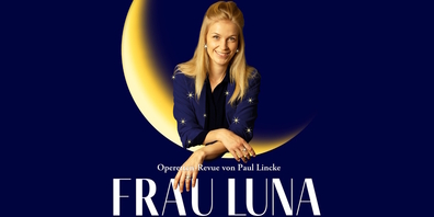 Die Hauptdarstellerin Tereza Kotlánová, Sopran, präsentiert sich als Frau Luna, die Mondgöttin.