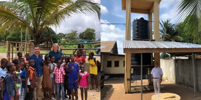Der Kiwanis Club Benken-Linth unterstützt ein Schulprojekt in Liberia - an einer Schule konnte die Wasserversorgung dank Schweizer Technologie und Unterstützung sichergestellt werden. 