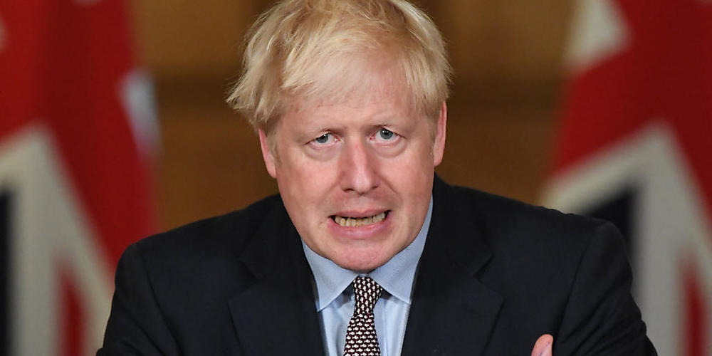 Boris Johnson, Premierminister von Großbritannien, spricht bei einer virtuellen Pressekonferenz in der Downing Street 10. Foto: Stefan Rousseau/PA Wire/dpa