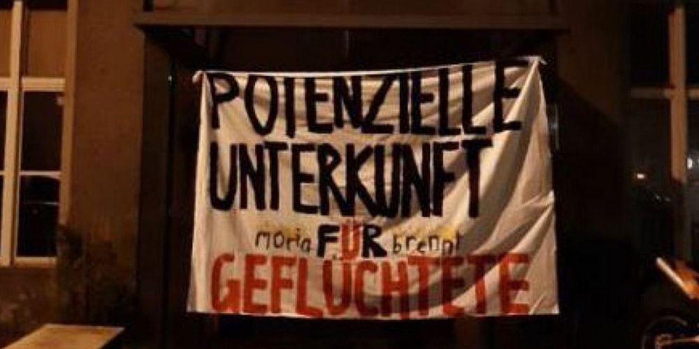 Solcherlei Transparente wurden an verschiedenen Gebäuden in St.Gallen aufgehängt