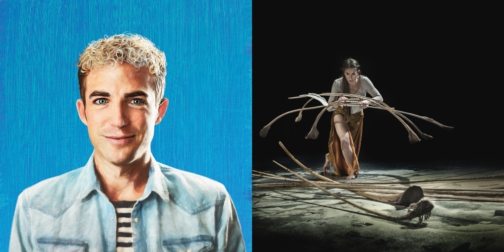 Michael Elsener tritt am 20.5.21 mit FAKE ME HAPPY (l.) im Kreuz Jona auf, das Tanz- und Objekttheater Sospiri by Rigolo (r.) am 20.2.21.