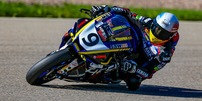 Der Altstätter Dominic Schmitter am Dienstag auf dem Sachsenring (Bild: pd)