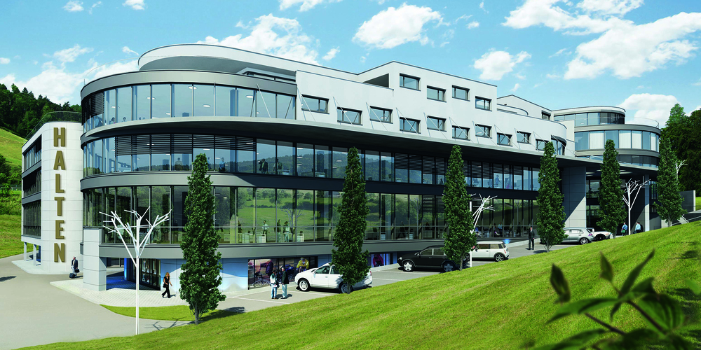 Morgen steht für das neue Halten Business Center beim Autobahnanschluss Halten in Pfäffikon ein nächster Meilenstein bevor. (Bild: zvg)