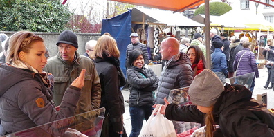 In der Rheinecker Altstadt gab es immer besonders stimmungsvolle Märkte (Bild: Archiv uh)