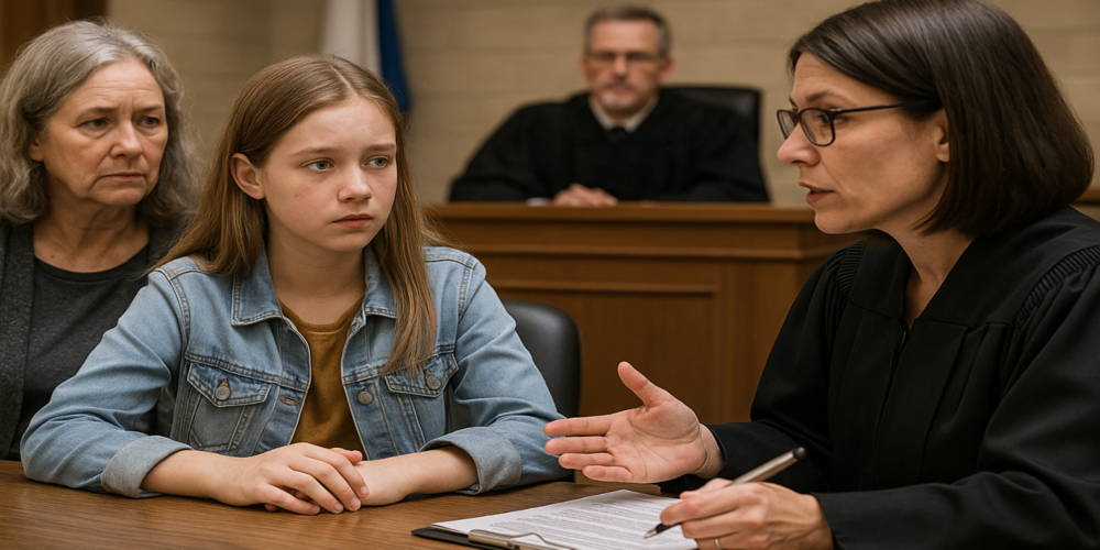 Ein Mädchen gibt Rückmeldung zu einem Verfahren, eine Massnahme, die im Rahmen des Projekts «Kindgerechte Zürcher Justiz» künftig systematisch eingeführt werden soll.