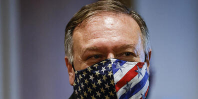 ARCHIV - Mike Pompeo, Außenminister der USA, verlässt ein Treffen des UN-Sicherheitsrates. Die im Alleingang aus dem Atomabkommen mit dem Iran ausgestiegene US-Regierung hält alle UN-Sanktionen gegen die Islamische Republik wieder für gültig. Foto...