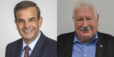 Gerhard Pfister (l.), Präsident der CVP Schweiz, schlägt «Die Mitte» als neuen Parteinamen vor. Herbert Oberholzer (r.) hält das für keine gute Idee.