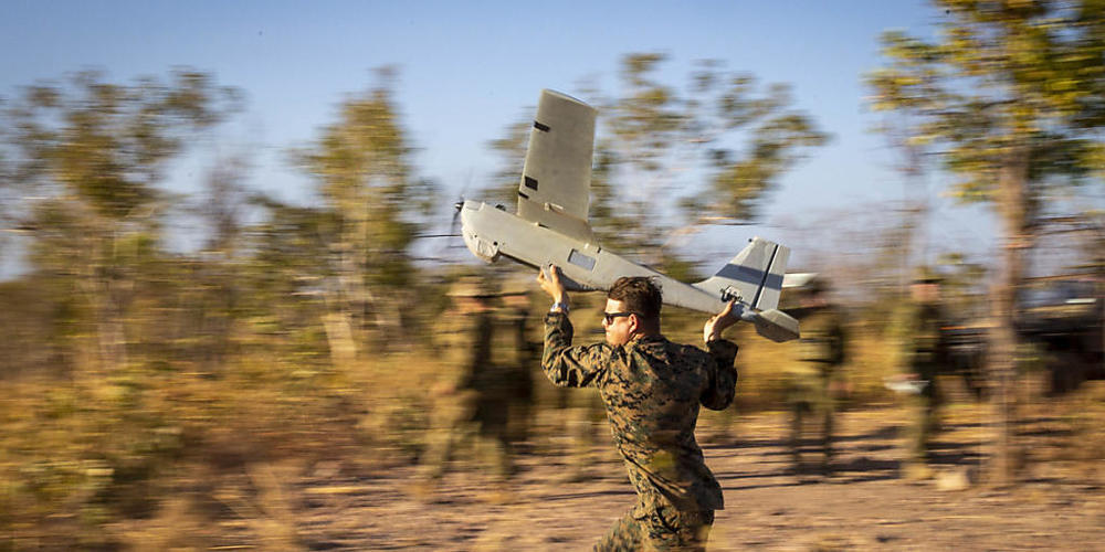HANDOUT - Australien will Buschbrände künftig mit mithilfe von Drohnen, Satellitentechnologie und künstlicher Intelligenz in Rekordzeit unter Kontrolle bringen. Unter anderem sollen künstliche Intelligenz und maschinelles Lernen eingesetzt werden,...