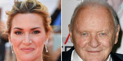 ARCHIV - Die Schauspieler Kate Winslet (Archivfoto vom 10.09.2017) und Anthony Hopkins (Archivfoto vom 18.11.2019). Foto: Igor Vidyashev/-/ZUMA Wire/dpa