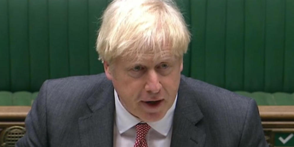 HANDOUT - Boris Johnson, Premierminister von Großbritannien, will mit dem sogenannten Binnenmarktgesetz den gültigen Deal zum EU-Austritt in Teilen aushebeln. Foto: -/House Of Commons/PA Wire/dpa - ACHTUNG: Nur zur redaktionellen Verwendung und nu...