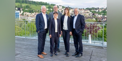 Mitglieder der Kontrollstelle Heinz Loretini, Rolf Huber, Karin Schweizer, Andrea Romer, Johannes Gunzenreiner (Präsident).