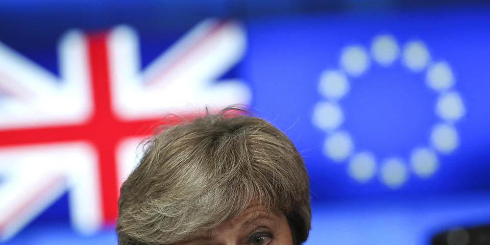 ARCHIV - Die damalige britische Premierministerin Theresa May in Brüssel. Foto: Francisco Seco/AP/dpa