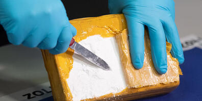 ARCHIV - Nach Angaben der EMCDDA erreichte die in der Ländern der Union sichergestellte Menge an Kokain zuletzt mit 181 Tonnen im Jahr 2018 einen Rekordwert. Foto: Daniel Reinhardt/dpa