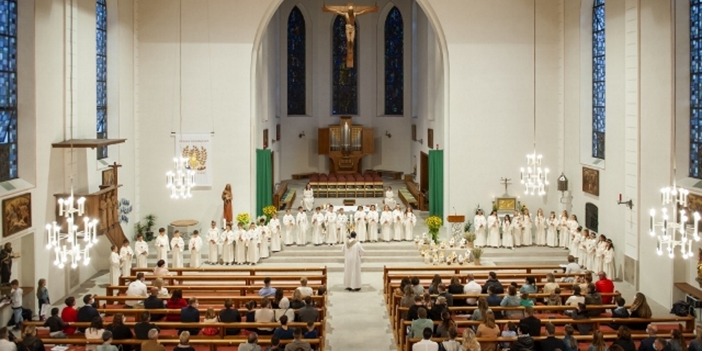 Festgottesdienst in Uznach zur Erstkommunion 2020.