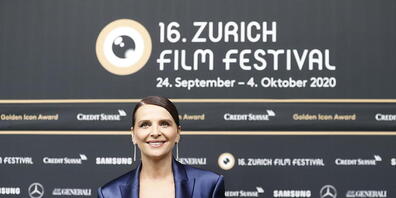 Juliette Binoche zur Preisverleihung in Zürich.