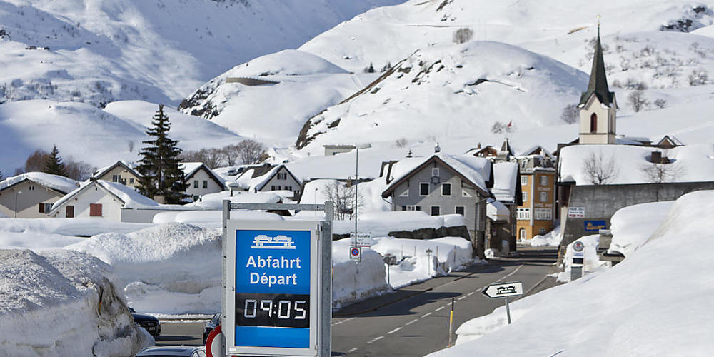 Die nordischen Disziplinen der Winter-Militärweltspiele 2025 sollen in der Region Andermatt/Realp/Goms stattfinden. Im Bild: Andermatt im Winter. (Themenbild)