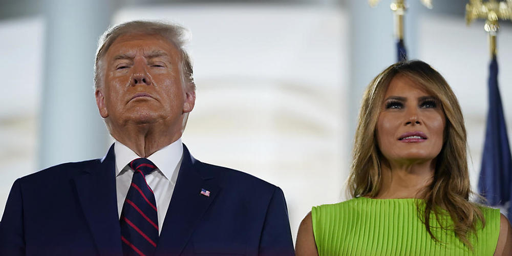 ARCHIV - Donald Trump, Präsident der USA, und Melania Trump, First Lady der USA Foto: Evan Vucci/AP/dpa