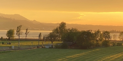 Zauberhafte Abendstimmung in der Umgebung der oasee.