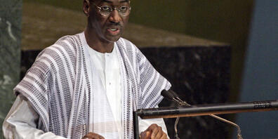 ARCHIV - Moctar Ouane, damaliger Außenminister von Mali, spricht auf der UN-Generalversammlung. Foto: Frank Franklin II/AP/dpa
