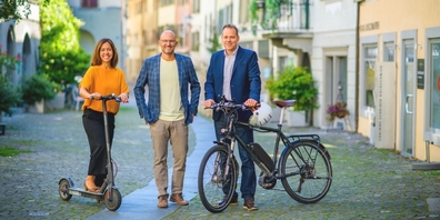 Waren bereits beim 1. Wahlgang für die GLP erfolgreich (v.l.n.r.): Bianca Brunner (Schulrat), Boris Meier (Stadtrat) und Philemon Lenherr (GPK). (Bild: Boris Baldinger)