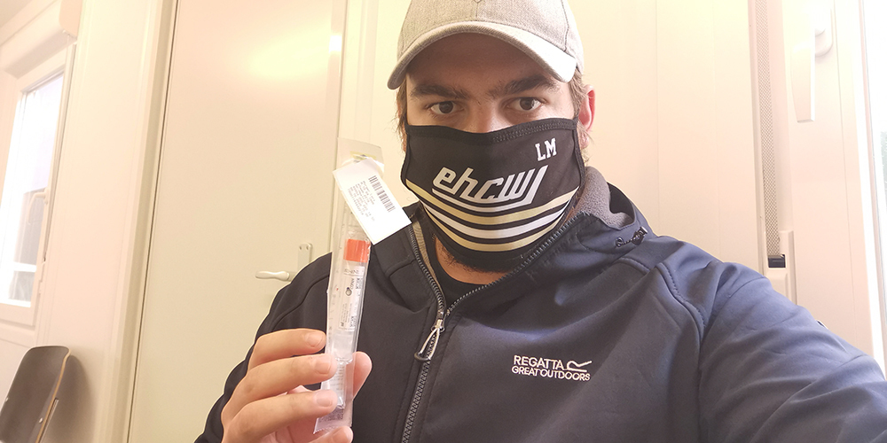 Sportredaktor Lars Morger musste am Dienstag zum Coronatest antraben. 