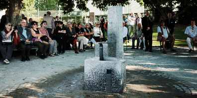 Gedenkbrunnen für Opfer fürsorgerischer Zwangsmassnahmen auf dem Spielplatz Kreuzbleiche in St.Gallen. (Archivbild)