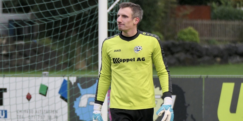 Torhüter Kevin Jung war auch in Schluein-Ilanz wieder der gewohnt sichere Rückhalt seines Teams (Bild: Archiv Ulrike Huber)