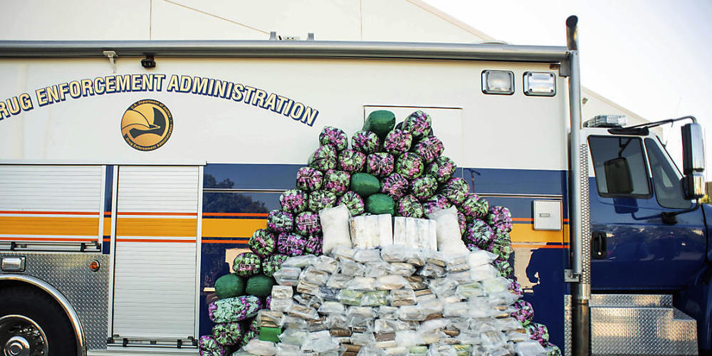 Die US-Drogenfahnder haben eine Rekordmenge an Methamphetaminen beschlagnahmt.