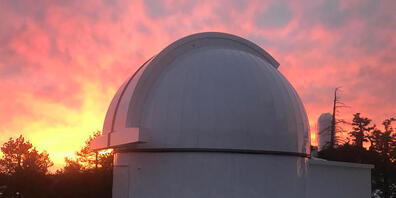 Die Kuppel im National Astronomical Observatory of Mexico in San Pedro Mártir, unter der das Teleskop "SAINT-EX" steht. Dank Präzisionsinstrumenten ist es in der Lage, ausserhalb unseres Sonnensystems "ultra-kühle" Sterne auszumachen und sie umkre...