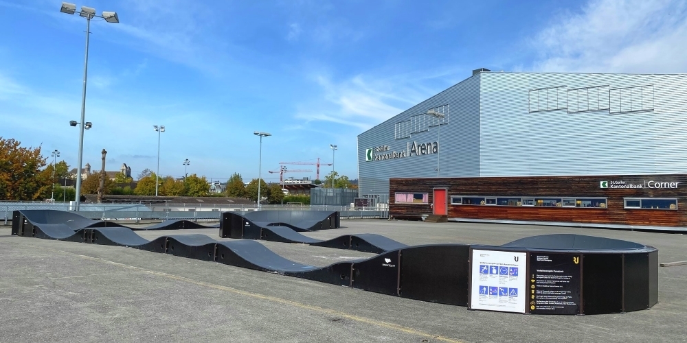 Der neue Standort befindet sich direkt am Strandweg, in der Nähe der St.Galler Kantonalbank Arena.