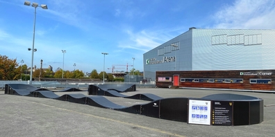 Der neue Standort befindet sich direkt am Strandweg, in der Nähe der St.Galler Kantonalbank Arena.
